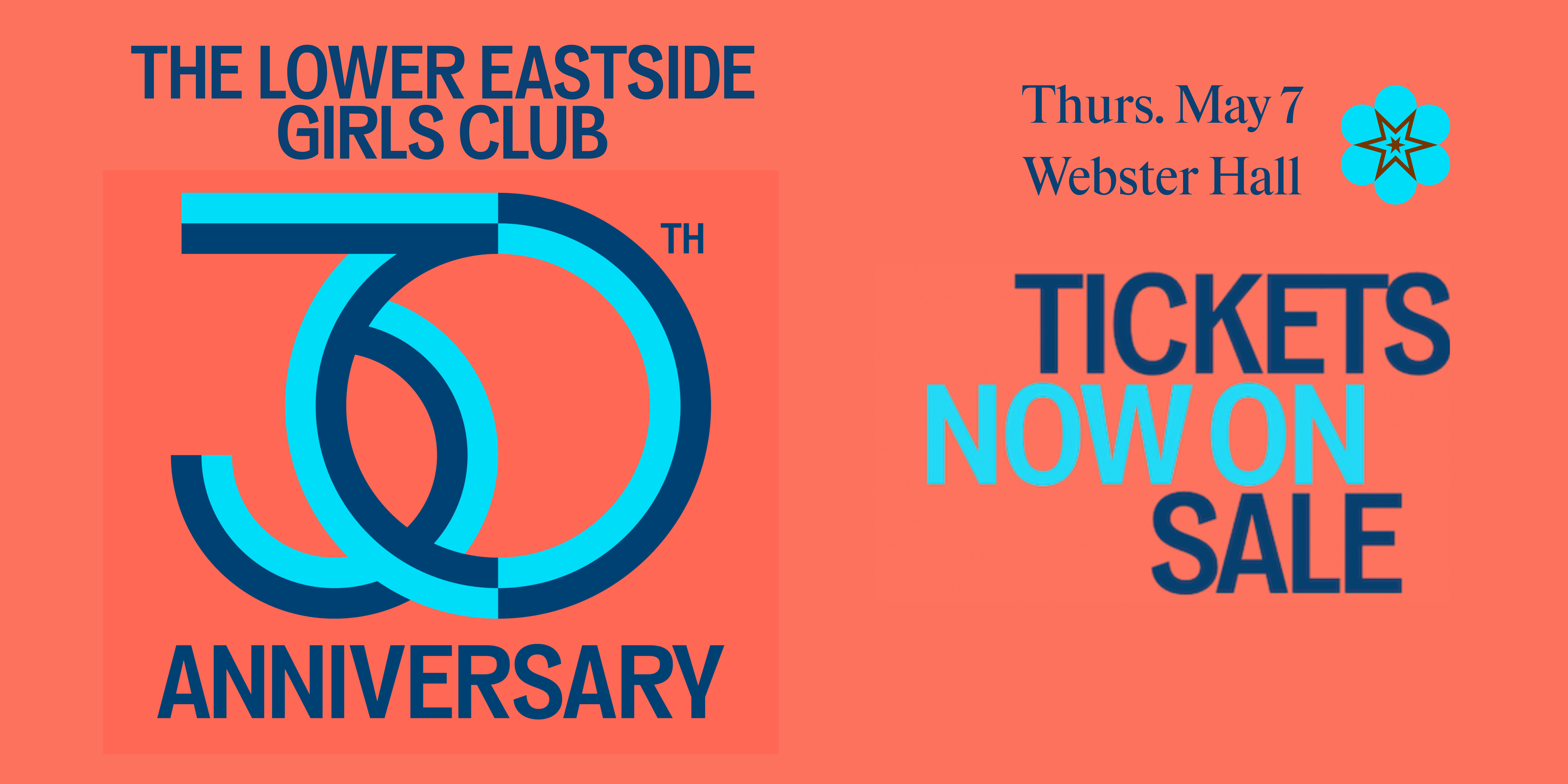 Lower Eastside Girls Club — 30th Anniversary Gala - Thursday May 7 Webster Hall - Tickets now on sale